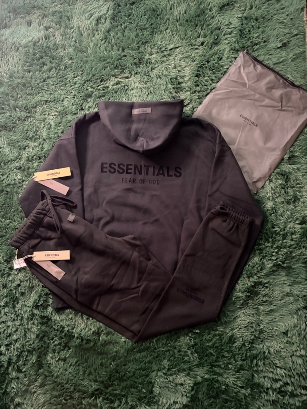 Fear Of God Essentials Stretch Limo Hoodie And SweatPants Set